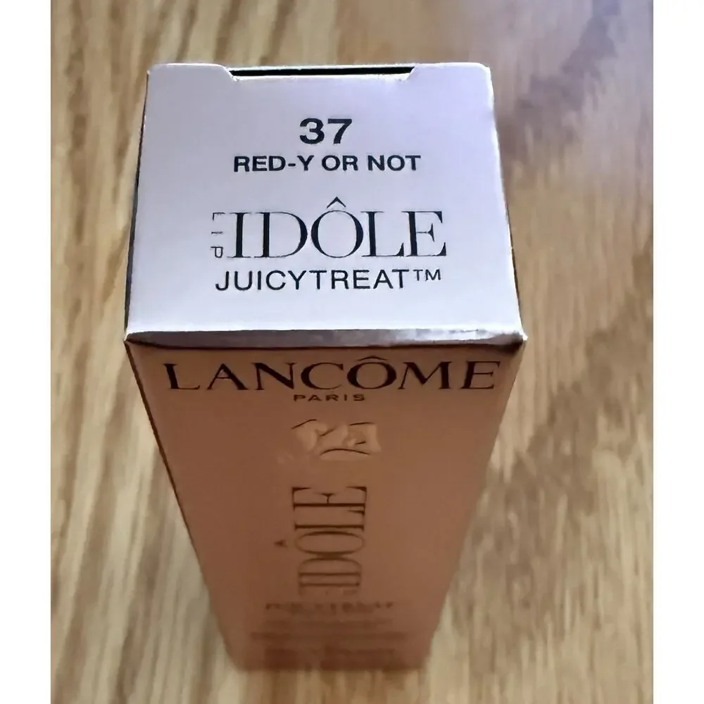 Lancôme Lip Idôle JuicyTreat Squalane Lip Oil Gloss 37 Red-Y Or Not 8.5ml New